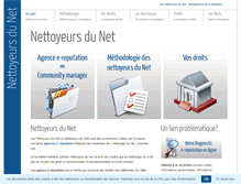 Tablet Screenshot of nettoyeursdunet.com
